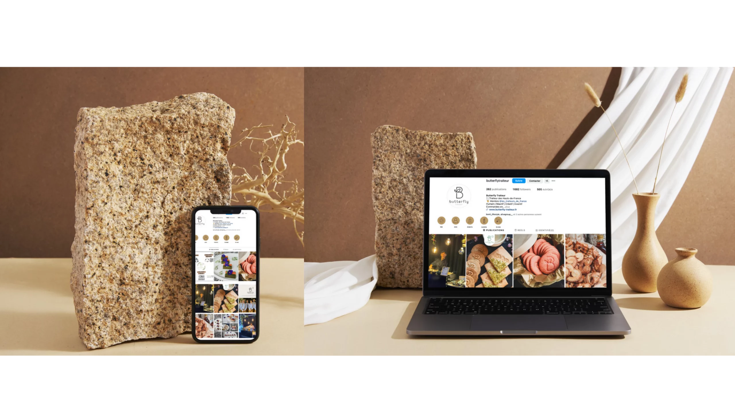Instagram butterfly traiteur