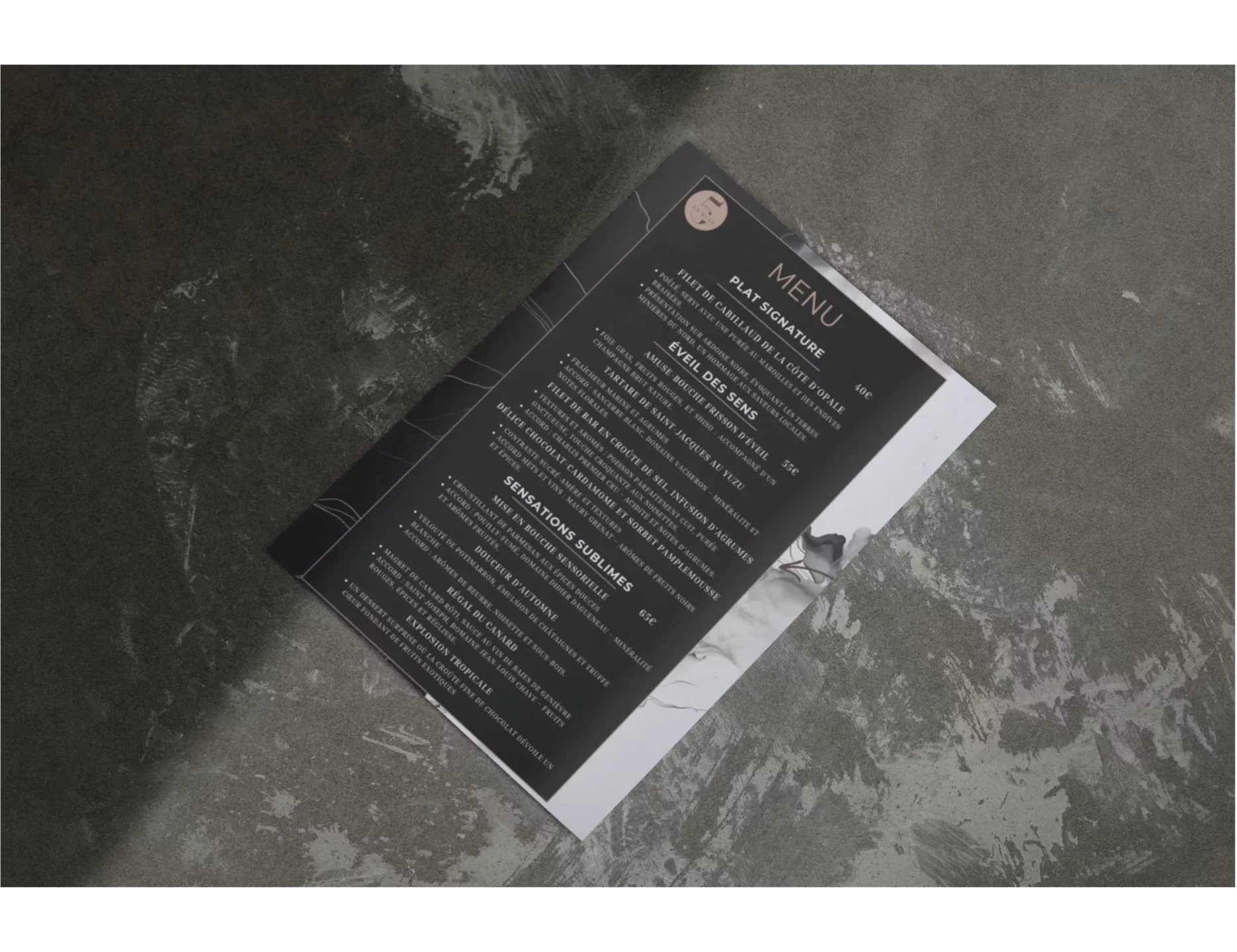 menu en sens