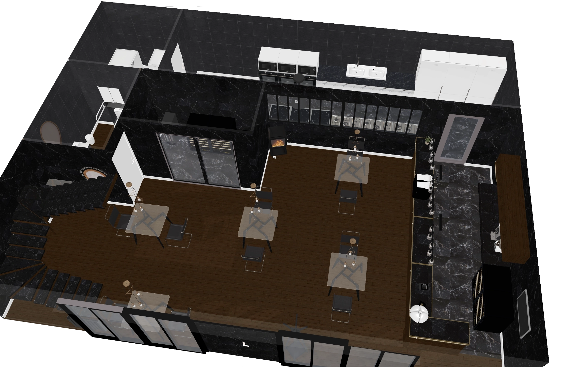 plan 3D vue générale en sens